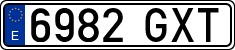 License plates of Spain, Ordinary (2000)