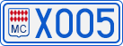 License plate of Monaco, Cars