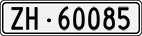 License plate of Switzerland, Cars