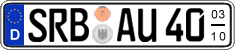 German license plate, Seasonal plates