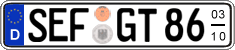 German license plate, Seasonal plates