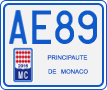 License plate of Monaco, Motorcycles