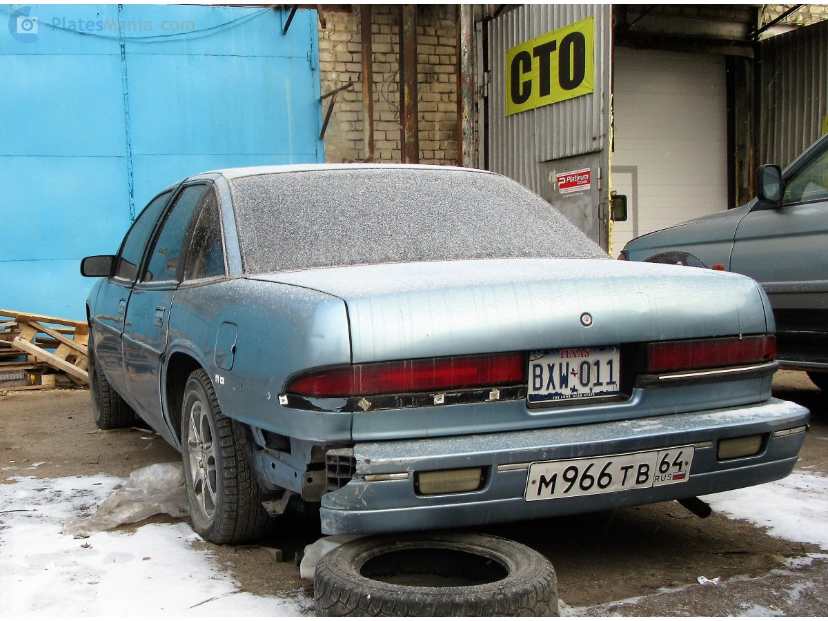 м 966 тв 64, Buick Regal 3rd gen Sedan (19; W-body), 1990–1992