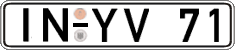 German license plate, Regular plates
