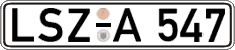 German license plate, Regular plates
