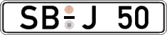 German license plate, Regular plates