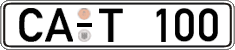 German license plate, Regular plates