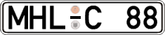 German license plate, Regular plates