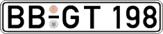 German license plate, Regular plates