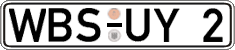 German license plate, Regular plates