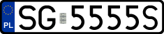License plates of Poland, Regular car plates