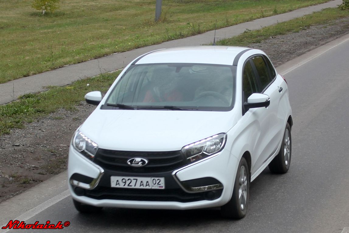 а 927 аа 02, Lada (VAZ) XRAY (GAB), 2015–2022