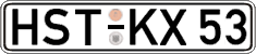 German license plate, Regular plates