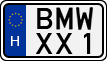 license plates of Hungary, Vanity Plates (1990)