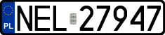 License plates of Poland, Regular car plates
