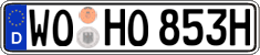 German license plate, Plates for oldtimers (type 