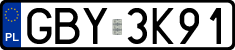 License plates of Poland, Regular car plates