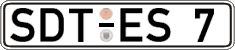 German license plate, Regular plates