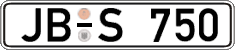 German license plate, Regular plates