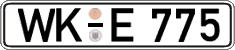 German license plate, Regular plates