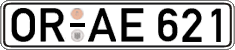 German license plate, Regular plates