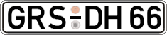 German license plate, Regular plates