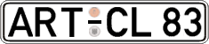 German license plate, Regular plates