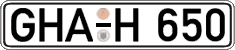 German license plate, Regular plates