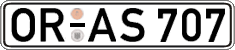 German license plate, Regular plates