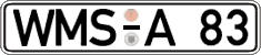 German license plate, Regular plates