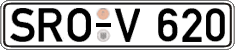 German license plate, Regular plates