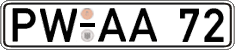 German license plate, Regular plates