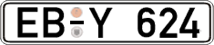 German license plate, Regular plates