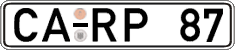German license plate, Regular plates