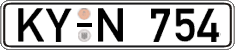 German license plate, Regular plates