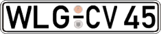 German license plate, Regular plates