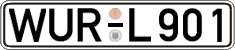 German license plate, Regular plates