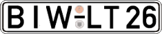 German license plate, Regular plates