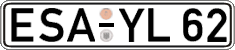 German license plate, Regular plates