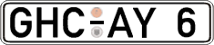 German license plate, Regular plates