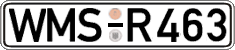 German license plate, Regular plates