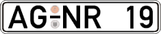 German license plate, Regular plates