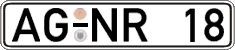 German license plate, Regular plates