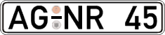 German license plate, Regular plates