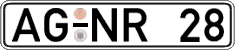 German license plate, Regular plates
