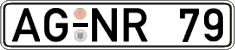 German license plate, Regular plates