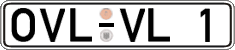 German license plate, Regular plates