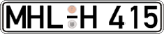 German license plate, Regular plates