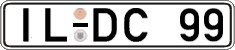 German license plate, Regular plates