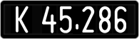 License plate of Austria, 1947 year system